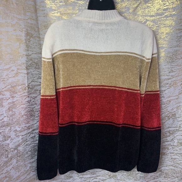 Vintage🧚‍♀️Alfred Dunner Beautiful Poinsettia Multicoloured Sweater Size L - Picture 7 of 14